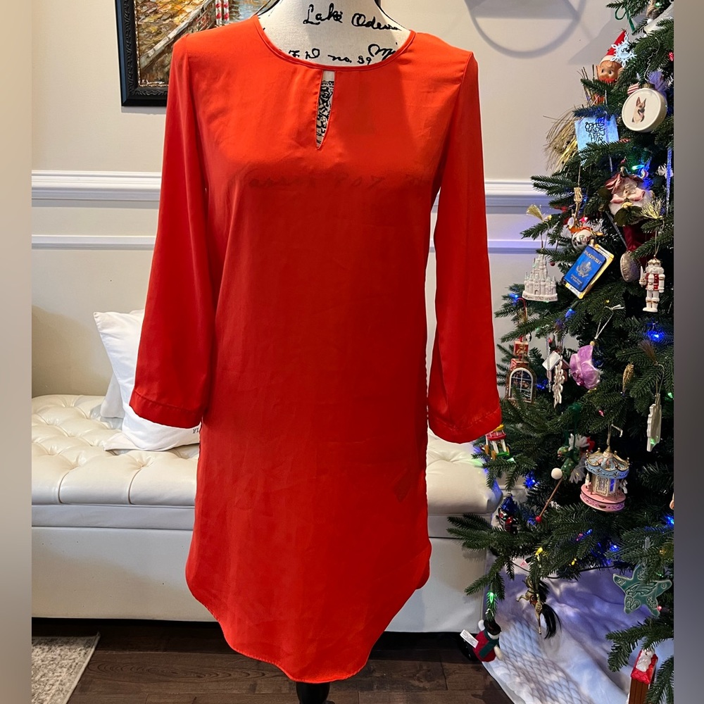 Red L/S Dress